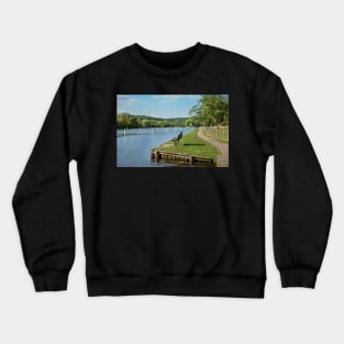 The Thames At Remenham Impressionist Style Crewneck Sweatshirt